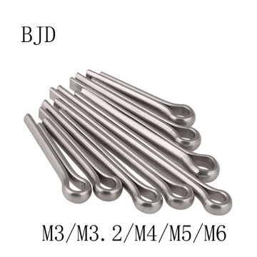 100pcs M3 M3.2 M4 M5 M6 304 stainless steel opening pin Hairpin pin Cotter U pin