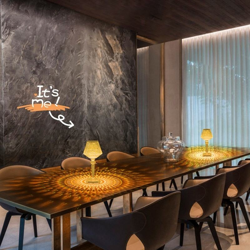 16-Color Touch Crystal Diamond Table Lamp