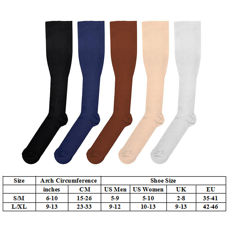 Compression Stockings Stretch Pressure Nylon Varicose Vein Stocking Leg Relief Pain Pain Knee High Support Thigh-High Dropship