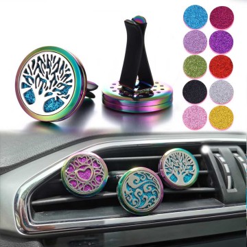 2020 New Car Air Freshener Clip Car Perfume Diffuser Air Freshener Vent Auto Essential Oil Perfume Locket Diffuser Vent Clip