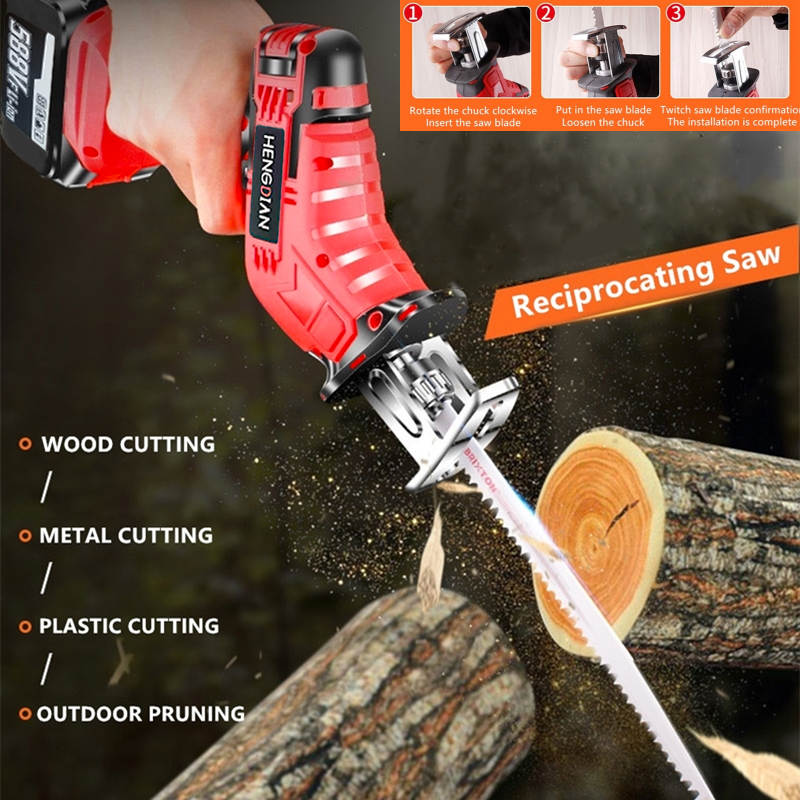 Electric Reciprocating Saw Woodworking Saw The Largest Capacity Makita Lithium Battery Wireless Electric Tools