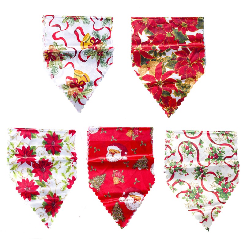 180*35cm Christmas Table Runner Ornaments Christmas Decorations for Home New Year Noel Natal Party Table Flags