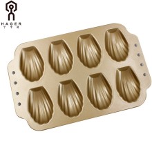8 Cups Nonstick Shell Shaped Baking Mould