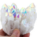 70-130g Natural Crystal Cluster Stone White Aura Angel Quartz Cluster Healing Stones Mineral Specimen Home Decor