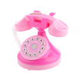 Kids Children Mini Plastic Home Appliance Toys with Light & Sound, Birthday Gift - Pink Telephone