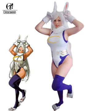 ROLECOS MHA Rabbit Hero Mirko Cosplay Sexy Costume Anime BNHA Rumi Usagiyama Miruko Cosplay Women