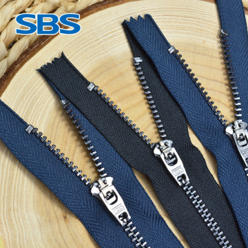 SBS zipper no. 4 black metal jeans zipper navy blue black pants chain pull-up windbreaker zipper accessories