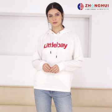 Women's Oatmeal White Oversized Hoodie