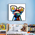 Abstract Frog Graffiti Art Canvas Paintings Animals Oil Paintings Print on Canvas Art Pictures Posters and Prints Kid Room Decor