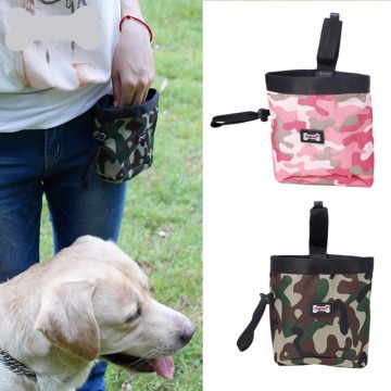 Camouflage Pet Dog Puppy Pouch Walking Food Treat Snack Bag Agility Bait Training Pockets Waist Storage Hold Outdoor Pet Product