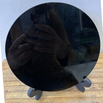 Natural Black Obsidian Scrying Mirror Crystal Gemstone Healing Stone Mascot Home Shop Decor Crafts Ornaments Feng Shui Gift