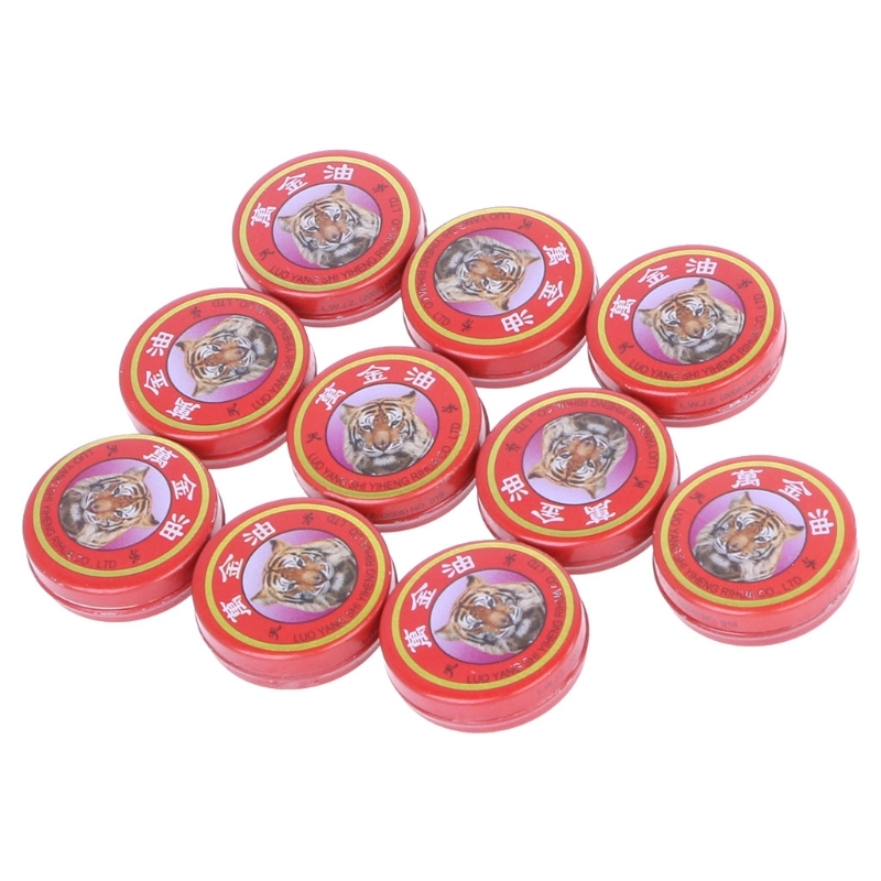 10pcs/lot Summer Cooling Oil Refresh Brain Tiger Balm Drive Out Mosquito