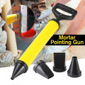 Stainless Steel Caulking Gun Pointing Brick Grouting Mortar Sprayer Applicator Tool Cement Filling Tools with 4 Nozzles