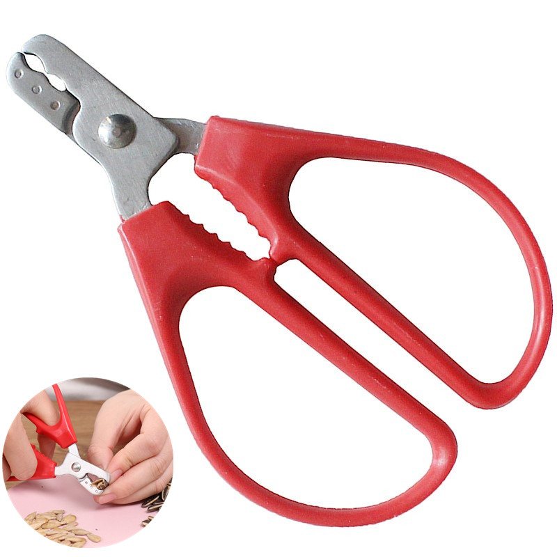 New Nut Plier clip Walnut sunflower Melon Seed Nut Cracker Scissor Pistachio Sheller Opener Household Tool kitchen accessories