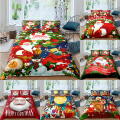 3D Printed Merry Christmas Bedding Set 2/3 Pcs Queen/Twin/King Size Duvet Cover Christmas Decoration For Home Textiles