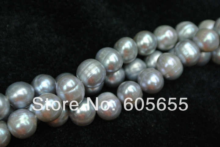 7~8mm Silvery Grey Color Fresh Water Pearl Potato Loose Beads