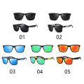 Fashion Wrap Square Frame Retro Decorative Polarized Sunglasses Women Men Versatile Pattern Frame Sunglasses For Adults