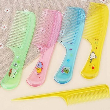 Baby 2Pcs/Set Brush Comb Cute Boy Girl Kids Gentle Soft Hair Brush Comb Set Newborn Babies Plastic Anti-static Cartoon Comb Sets