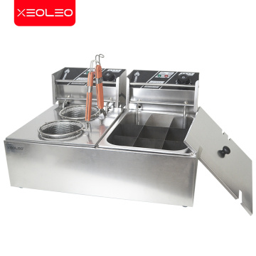 XEOLEO Electric pasta cooker Two-in-one Combination furnace Noodle cooker with Oden pot Stainless steel Restaurant equipment