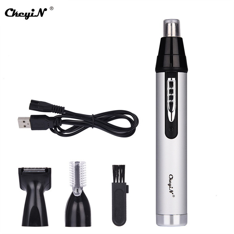 3 in 1 Rechargeable Nose Trimmer Hair Clipper Safety Nose Ear Hair Remover Cutter Eyebrows Sideburns Cutting Machine 110-240V 41