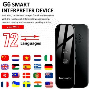 high quality G6 smart Translator 72 Languages Smart Language Translator remote Voice Translator For IOS Android Smart Phone