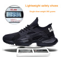 New lightweight safety shoes EVA men women with steel toe caps, anti-puncture wear-resistant outdoor work boots, excellent grip