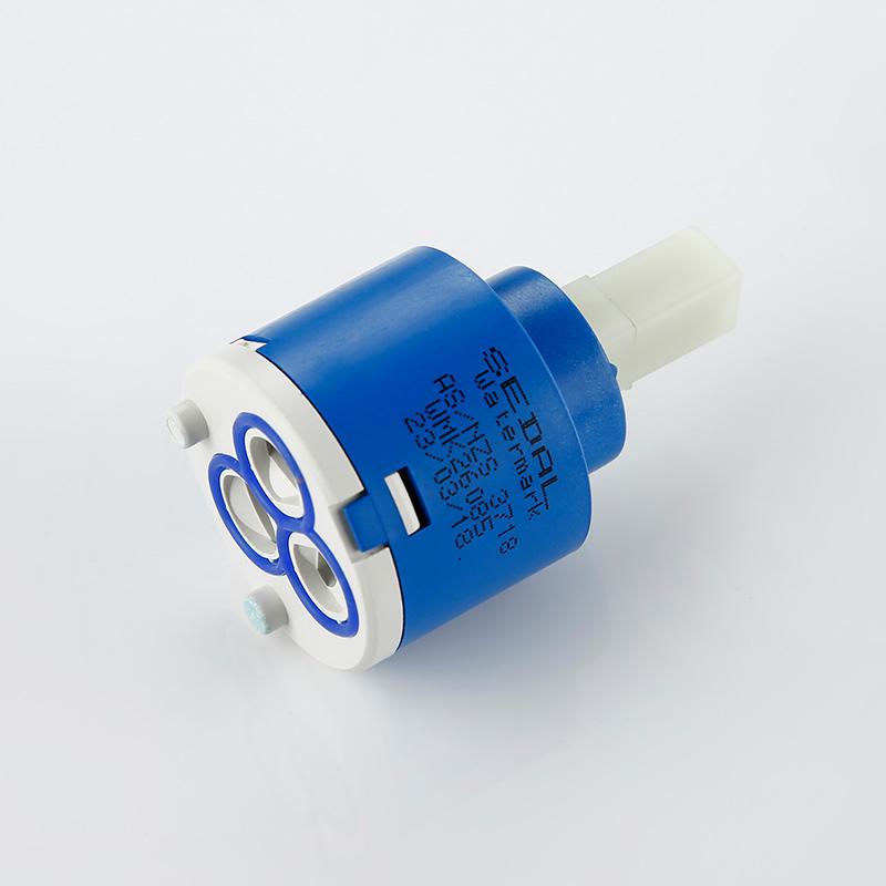 Ceramics Faucet Cartridges 40/35/25mm Cartridge Mixer Low Torque Faucet Accessories Spindle Flat Base Free Rotation