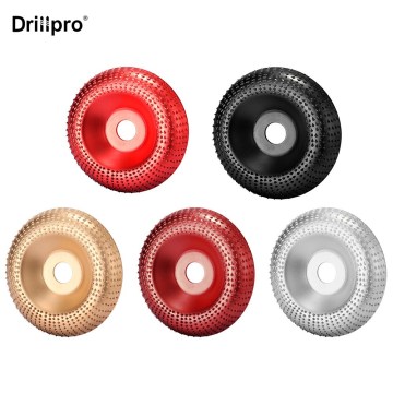 Drillpro 1pc 100mm Tungsten Carbide Wood Carving Disc Grinder Wheel Abrasive Disc Sanding Rotary Tool For 100 115 Angle Grinder