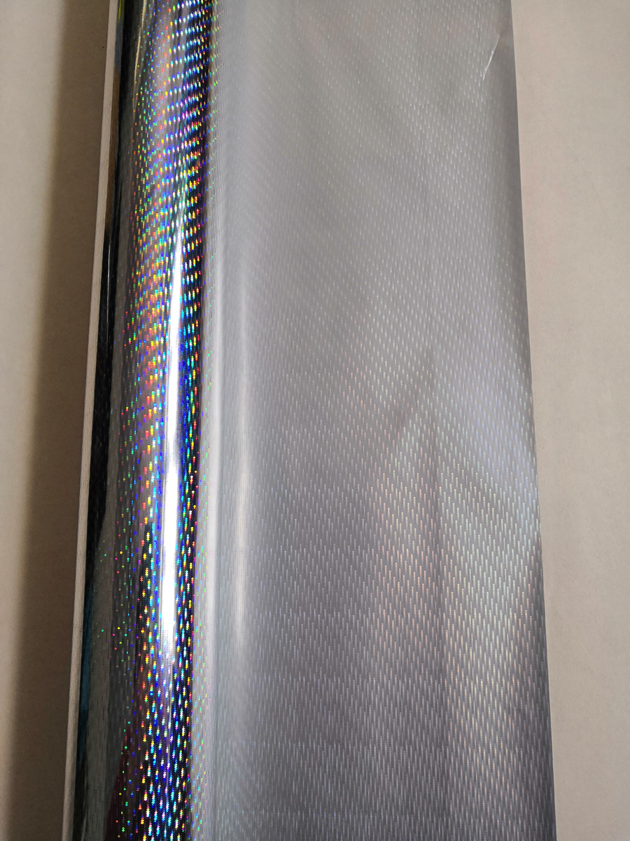 Hot stamping foil holographic foil silver color B08 meteor design hot press on paper or plastic heat stamping film