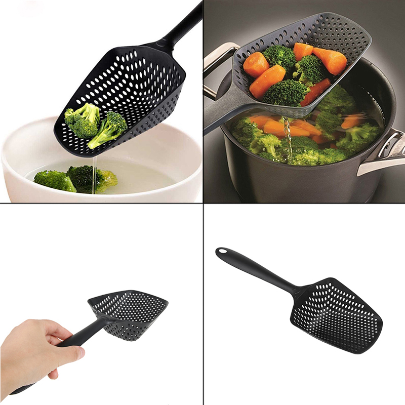 Nylon Strainer Large Scoop Colander Kitchen Appliances Spoon Shovel Soup Spoon Filter Cooking Tools home Kitchen Accessories