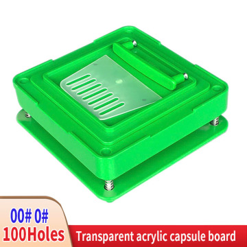 00#-0#100 Hole ABS Capsule Filling Plate Filling Manual Capsule Manual Packaging Machine