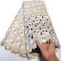 White African Dry Lace High Quality Cotton Fabrics Lace Fabric 2020 New Design Swiss Voile Lace Stones In Switzerland 5 yard