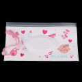 Easy-carry Clutch and Clean Wipes Carrying Case Eco-friendly Wet Wipes Bag Clamshell Cosmetic Pouch Snap-strap Wipes Container