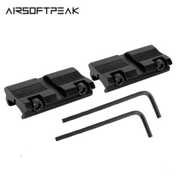 2pcs/Set Hunting Rifle Gun Scope Mounts Base Tactical 11mm Dovetail to 20mm Weaver Picatinny Rail Adapter Mount Gun Accessory