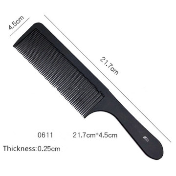 Black Hairdressing Hair Stylist Salon Carbon Combs Heat Resistant Hair Cutting Tool Cutting Comb Carbon Antistatic Comb