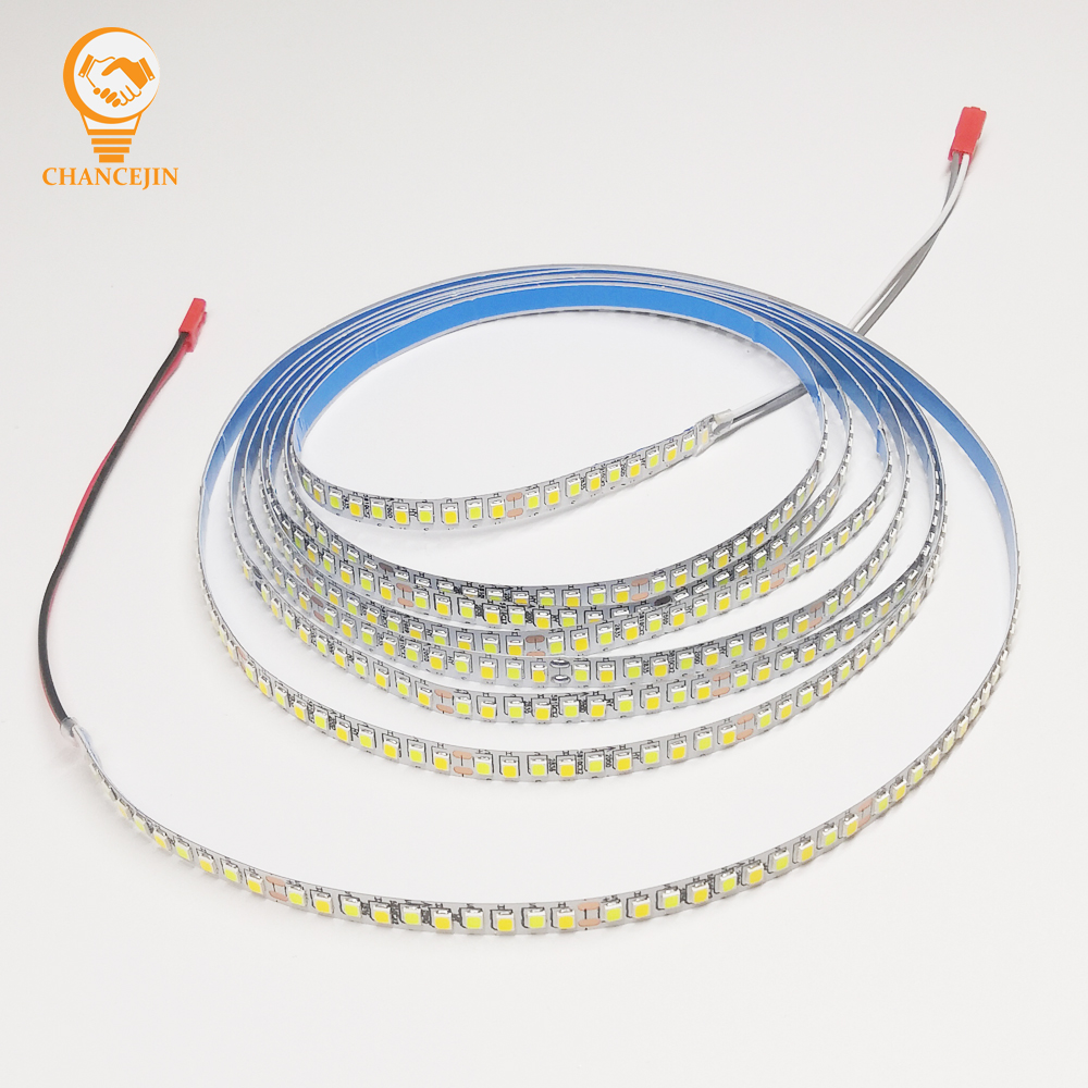 3 meters 2835 200D dual colors LED strip for repairing chandeliers, 3000K+6500K LED ribbon (51-60W)X2colors for indoor lighting