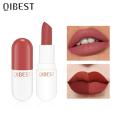 NEW QIBEST 3/6pcs/set Cute Mini Capsule Lipstick Long Lasting Waterproof Lipstick Velvet Matte Moisturizing Lipstick TSLM1