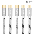5x Grey Cable