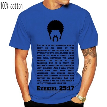 Pulp Fiction Quentin Ezekiel 25 17 Shirt short sleeve cotton t-shirt women ond men(1)