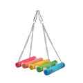 Bird Hanging Swing Toys Wood Parrot Parakeet Perches Finches Pets Accessories Hanging Chew Toys For Birds Swing Bridge Toys