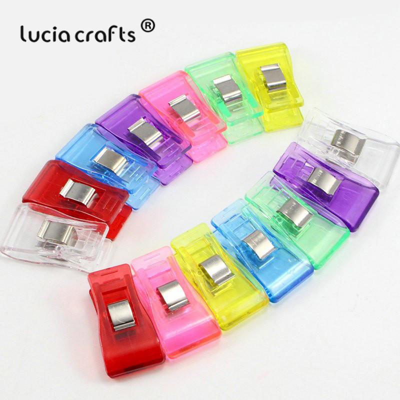 5pcs/lot Approx 1.8*3.3CM Plastic Clip Hemming Sewing Tools Sewing Accessories Quilt Fabric File Garment Clips J0204