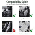 AUTOYOUTH 2pcs Universal Car Seat Covers - Front Seat Covers Mesh Sponge Interior Accessories T Shirt Design - for Car/Truck/Van