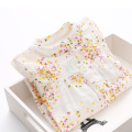 Girls Tops 2021 Spring Autumn Casual 2-12 Years Cotton Mandarin Collar Long Sleeve Full Flower Print Kids Girl Blouses Shirts