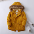 Baby Boys Clothes,Children Winter long Style Fur Warm Jacket & Outwear,Girls Cotton-padded Outwear Baby Girls Coat for Christmas
