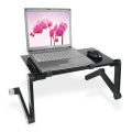 Cooling Fan Laptop desk Portable Adjustable Foldable Computer Desks Notebook Holder tv bed PC Lapdesk Table Stand With Mouse Pad