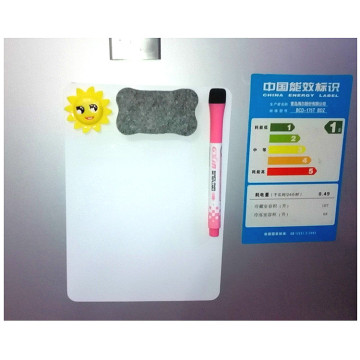 3Pcs/Set Magnetic Whiteboard Fridge Magnets Dry Wipe White Board Marker Eraser Writing Record Message Board Remind Memo Pad
