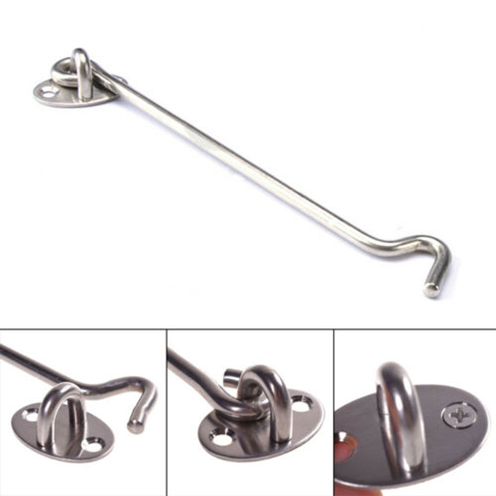 1pc Wind Brace Cabin Hook Window Hook Stainless Steel Cabin Hook For Window Cabinet Door Window Stay Catch Eye Bolt Hasp