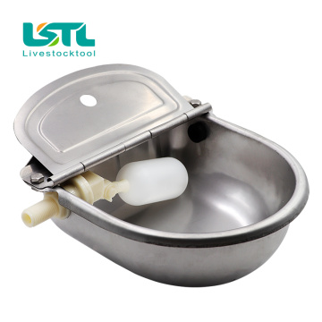 Farm Livestock Cattle Horse Drinker Bowl Stainless Steel Automatic Waterer Outlet Float Bowl For Cattle Dog Sheep Farm Tools