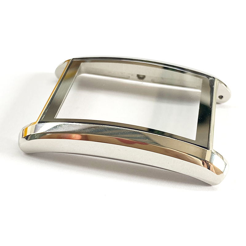 highly polished square watch case