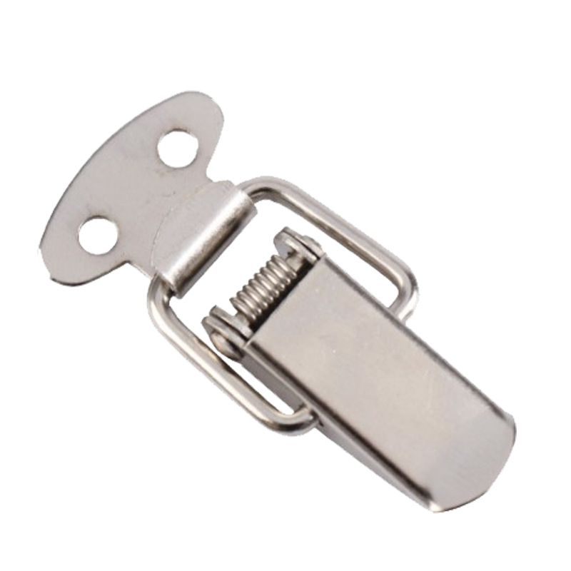 10PC Cabinet Box Locks Spring Loaded Latch Catch Toggle 45*16mm Iron Hasps For Sliding Door Window Furniture Hardware